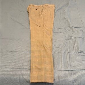 Banana Republic Beige Checkered Dress Pants